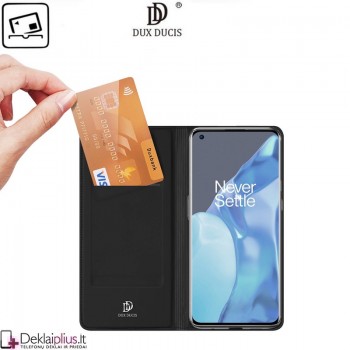Dux Ducis dirbtinės odos atverčiamas dėklas - juodas (telefonams Oneplus 9 Pro) Dux Ducis dirbtinės odos atverčiamas dėklas - juodas (telefonams Oneplus 9 Pro)